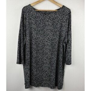 J Jill Wearever Collection Tunic Top Sz XL Stretch Career Casual Simple Everyday